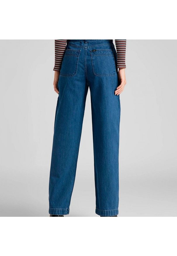 Lee - LEE BELTED HIGH WAIST STRAIGHT DAMSKIE SPODNIE JEANSOWE L30ZKEGT 112106903. Stan: podwyższony