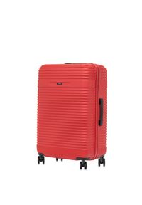 Ochnik - Komplet walizek na kółkach 19'/24'/28'. Kolor: czerwony. Materiał: materiał, poliester, guma, kauczuk #7