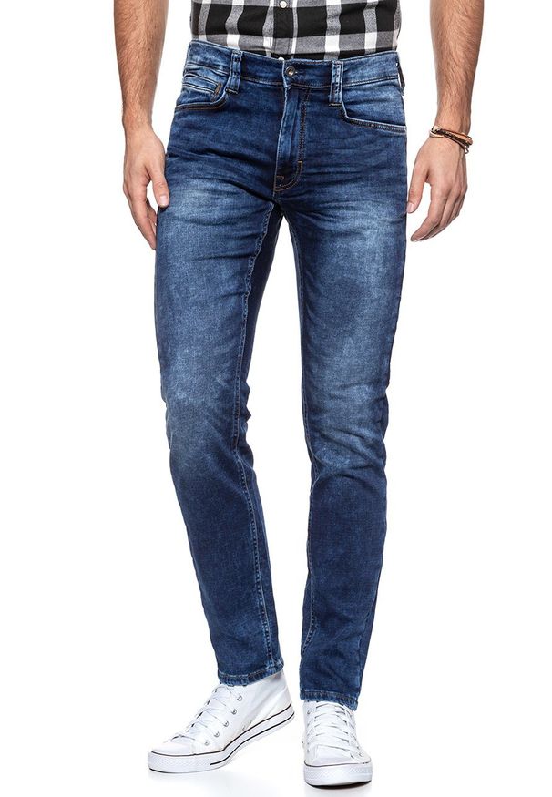 Mustang - SPODNIE MĘSKIE MUSTANG Oregon Tapered K DENIM BLUE 1006064 5000 683. Stan: obniżony