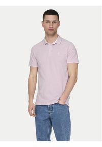 Only & Sons Polo Fletcher 22024827 Różowy Regular Fit. Typ kołnierza: polo. Kolor: różowy. Materiał: bawełna