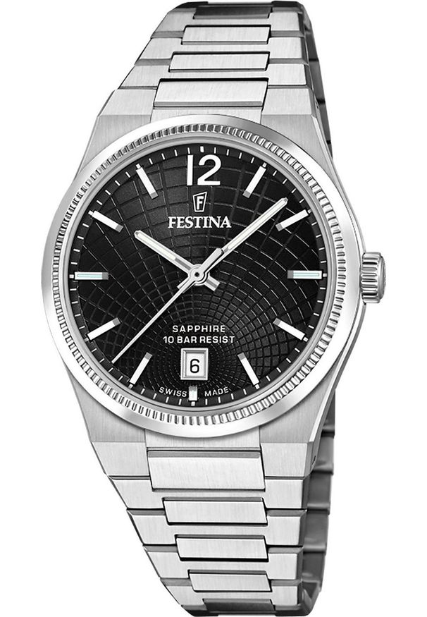 Zegarek damski Festina F20052-8 srebrny. Kolor: srebrny
