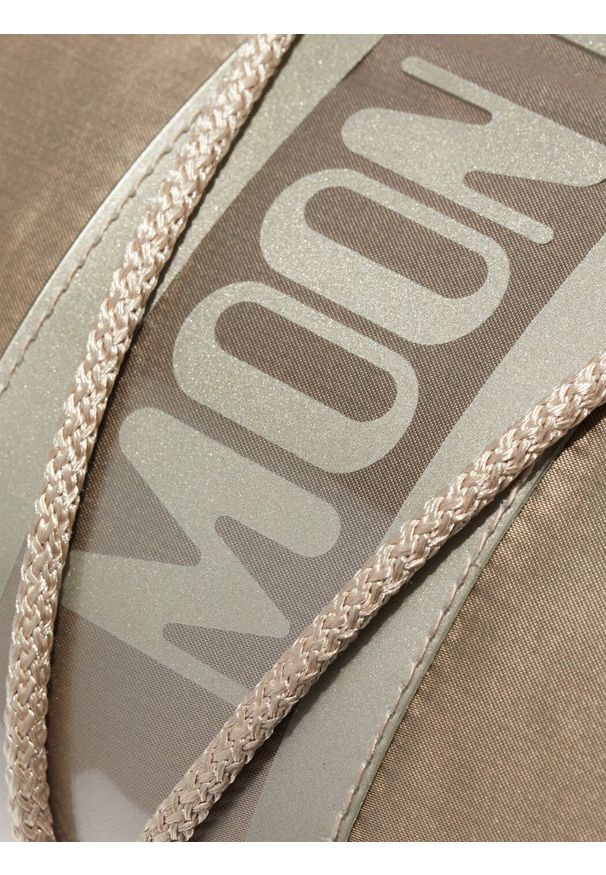 Moon Boot ICON GLANCE PLATINUM SATIN BOOTS Śniegowce damskie. Kolor: szary