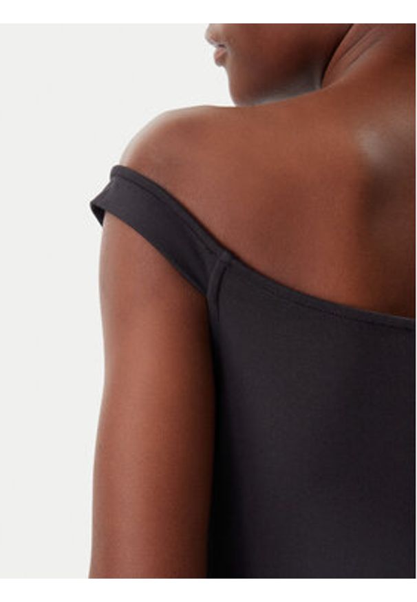 Calvin Klein Jeans Sukienka codzienna Logo Milano J20J225541 Czarny Slim Fit. Okazja: na co dzień. Kolor: czarny. Materiał: syntetyk, wiskoza. Typ sukienki: proste. Styl: casual