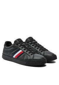 TOMMY HILFIGER - Tommy Hilfiger Sneakersy Icon Court FM0FM05163 Czarny. Kolor: czarny. Materiał: skóra