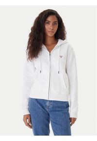 Guess Jeans Bluza W4YQ03 KC811 Biały Regular Fit. Kolor: biały. Materiał: bawełna #1