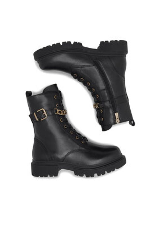 Sergio Bardi Trzewiki EST-A1009-01SB Czarny. Kolor: czarny. Materiał: skóra