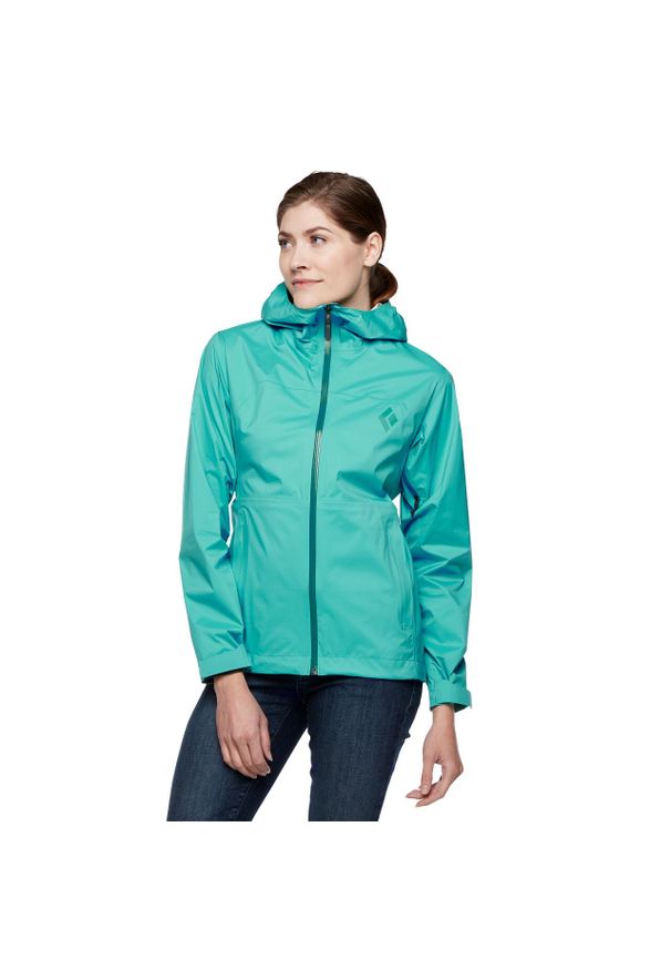 Kurtka Przeciwdeszczowa Damska Black Diamond Stormline Stretch Rain Shell. Kolor: zielony