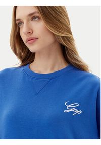 GAP - Gap Bluza 767368-02b Niebieski Oversize. Kolor: niebieski. Materiał: bawełna #4