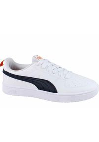 Buty do chodzenia damskie Puma Rickie Jr. Kolor: biały. Materiał: materiał, syntetyk. Szerokość cholewki: normalna. Sport: turystyka piesza