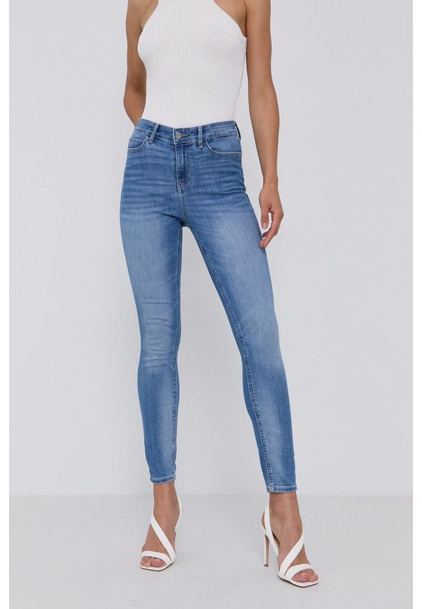 Guess - Jeansy. Kolor: niebieski