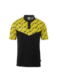UHLSPORT - Polo Uhlsport Progressive 28. Typ kołnierza: polo. Kolor: czarny, zielony, wielokolorowy