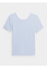 outhorn - Koszulka treningowa szybkoschnąca damska Outhorn - niebieska. Kolor: niebieski. Materiał: tkanina. Wzór: gładki. Sport: fitness #1