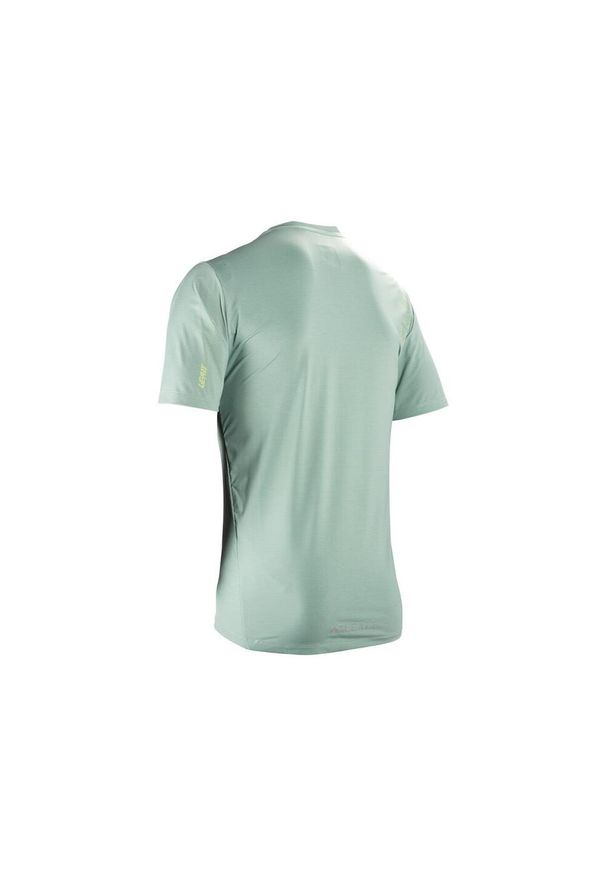 LEATT - Koszulka rowerowa męska Leatt Jersey MTB Trail 1.0 X-Flow. Kolor: zielony. Materiał: jersey