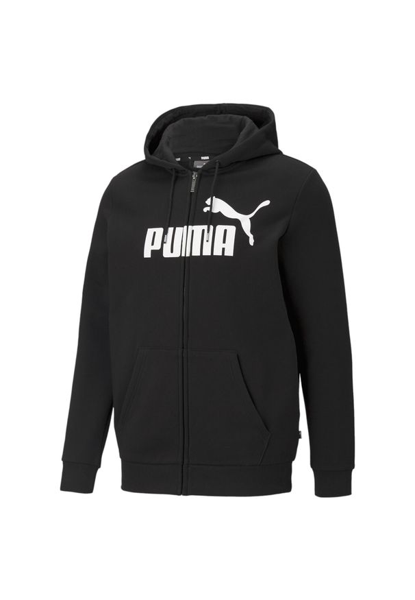 Bluza z kapturem Puma Essentials Big Logo, Mężczyźni. Typ kołnierza: kaptur. Kolor: czarny. Materiał: materiał, bawełna