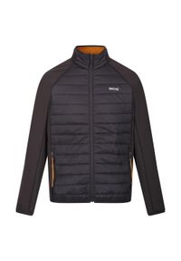 Regatta - Męska Kurtka Hybrydowa Clumber IV Full Zip. Kolor: szary, wielokolorowy, pomarańczowy #1