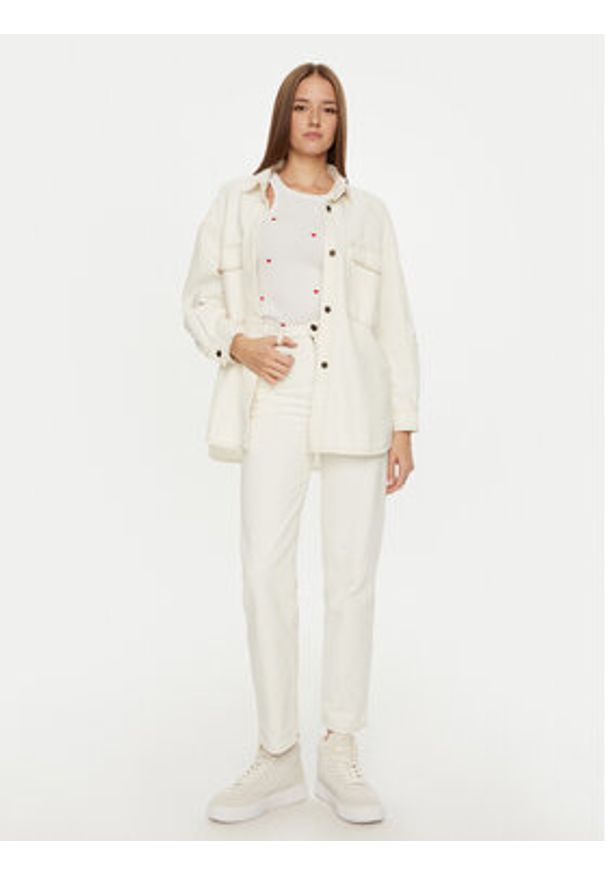 AMERICAN VINTAGE - American Vintage Jeansy Jozastreet JOZ11AH24 Biały Straight Fit. Kolor: biały. Styl: vintage