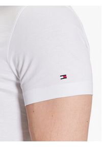 TOMMY HILFIGER - Tommy Hilfiger T-Shirt Curve Logo MW0MW30034 Biały Slim Fit. Kolor: biały. Materiał: bawełna #3