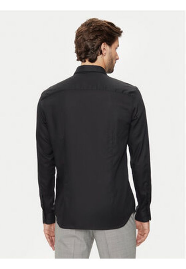 Jack & Jones - Jack&Jones Koszula Joe 12260426 Czarny Slim Fit. Kolor: czarny. Materiał: bawełna