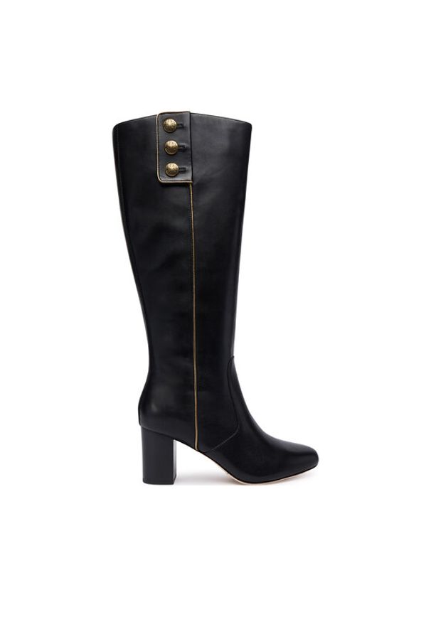 Lauren Ralph Lauren - LAUREN RALPH LAUREN Kozaki 802980067001 Czarny. Kolor: czarny. Materiał: skóra
