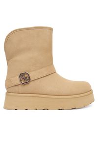 Guess Śniegowce FLFDOL ESU10 Beżowy. Kolor: beżowy. Materiał: materiał #1