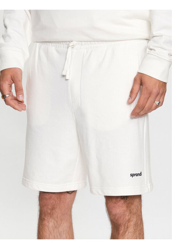 Szorty sportowe Sprandi. Kolor: biały
