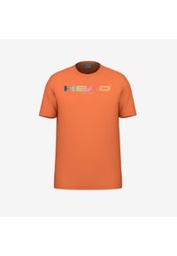 Koszulka dla dzieci Head Rainbow. Kolor: pomarańczowy. Wzór: nadruk. Sport: tenis