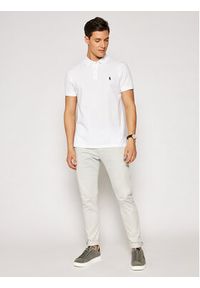 Polo Ralph Lauren Polo 710541705 Biały Slim Fit. Typ kołnierza: polo. Kolor: biały. Materiał: bawełna #4