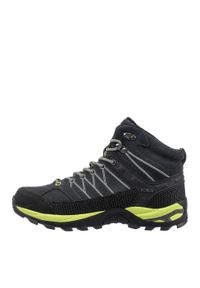 Buty trekkingowe męskie CMP Rigel Mid Trekking Wp. Kolor: czarny, szary, wielokolorowy. Materiał: zamsz, materiał. Szerokość cholewki: normalna. Sport: turystyka piesza
