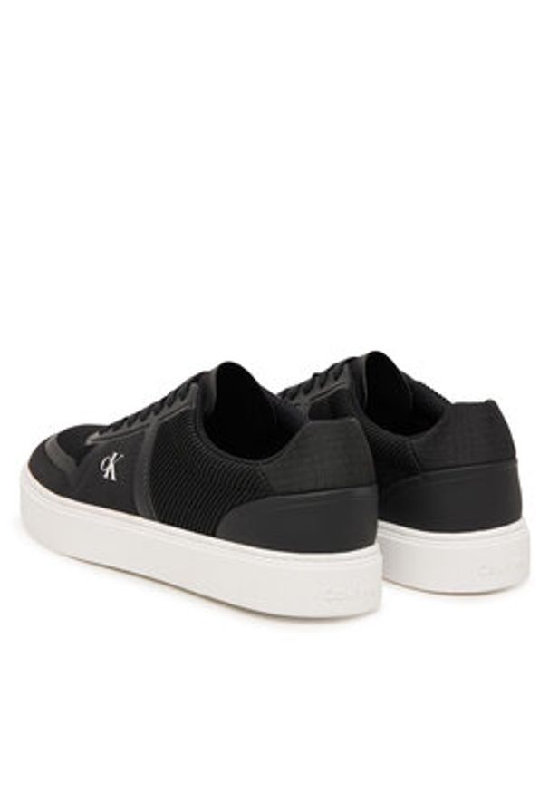 Calvin Klein Sneakersy Claccic Cups Laceup Knit HM0HM02130 Czarny. Kolor: czarny. Materiał: materiał