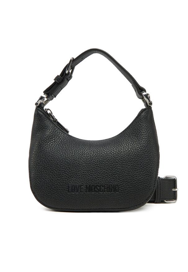 Love Moschino - LOVE MOSCHINO Torebka JC4019PP1MLT000B Czarny. Kolor: czarny. Materiał: skórzane