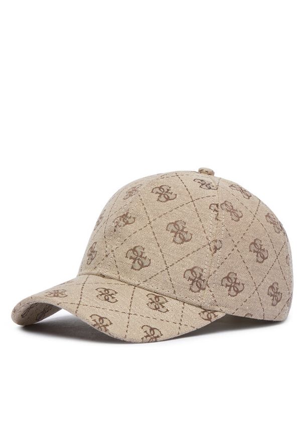 Guess Czapka z daszkiem M5GZ18 WGUE0 Beżowy. Kolor: beżowy. Materiał: bawełna