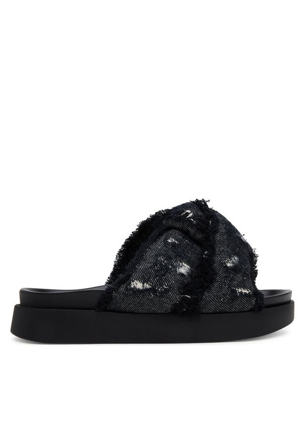 Klapki Inuikii. Kolor: czarny. Materiał: jeans