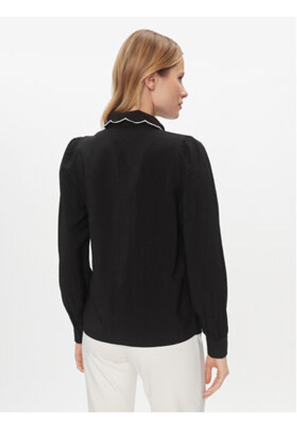 Vero Moda Koszula Gigi 10303039 Czarny Regular Fit. Kolor: czarny. Materiał: wiskoza