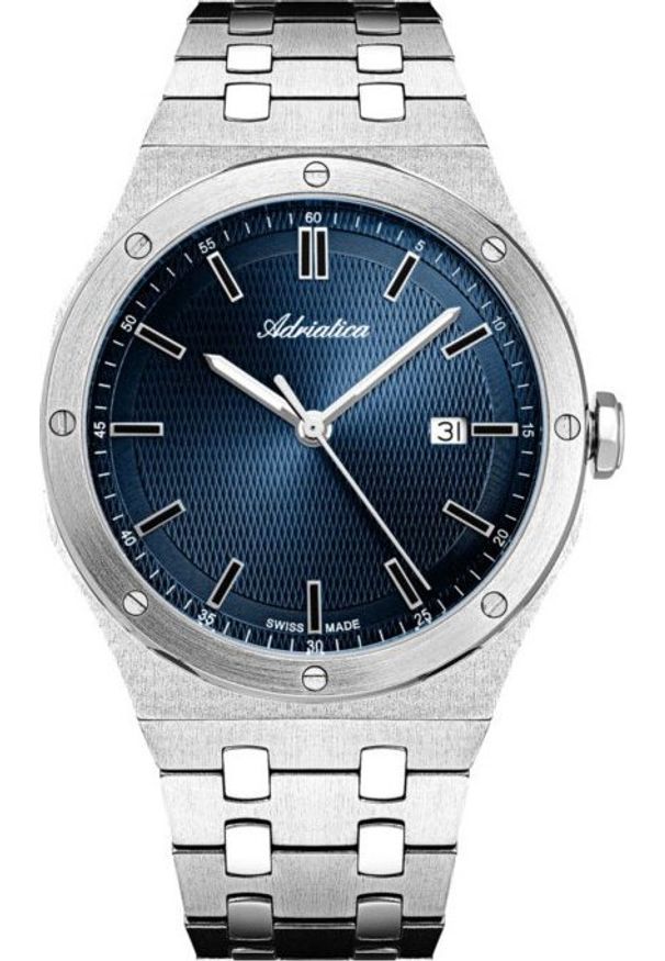 Zegarek męski Adriatica A8337.5115Q srebrny. Kolor: srebrny