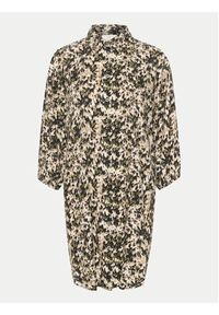 Kaffe Sukienka koszulowa Carmen 10508329 Kolorowy Loose Fit. Typ kołnierza: typu carmen. Materiał: wiskoza. Wzór: kolorowy. Typ sukienki: koszulowe #6
