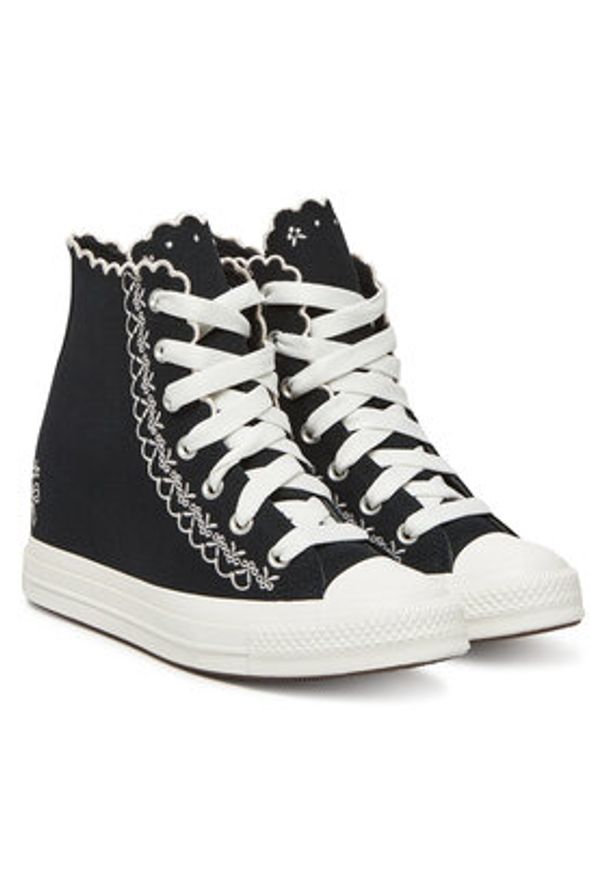 Converse Trampki Chuck Taylor All Star Wedge A13546C Czarny. Kolor: czarny. Materiał: materiał