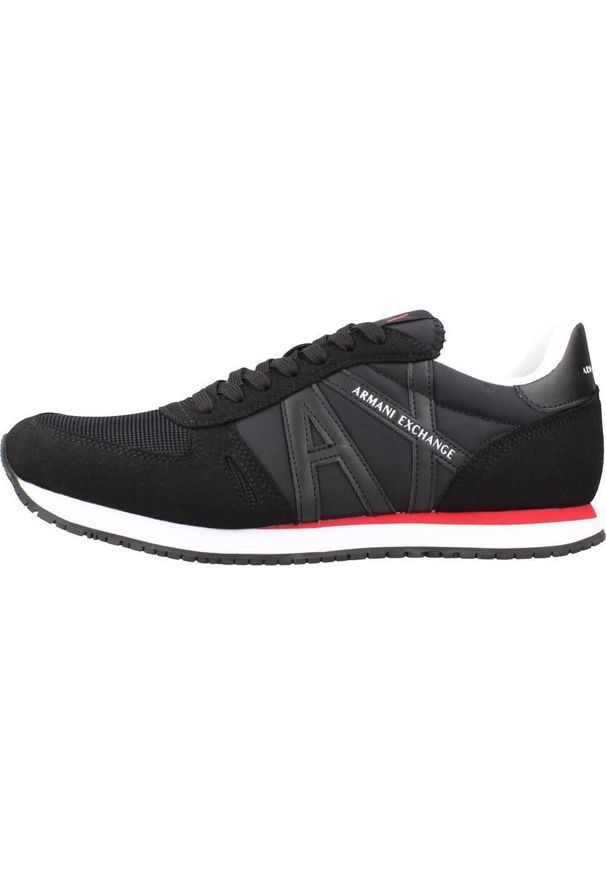Armani Exchange - Kapcie ARMANI EXCHANGE XUX017 XCC68 Czarny. Kolor: czarny. Materiał: tkanina. Sport: turystyka piesza