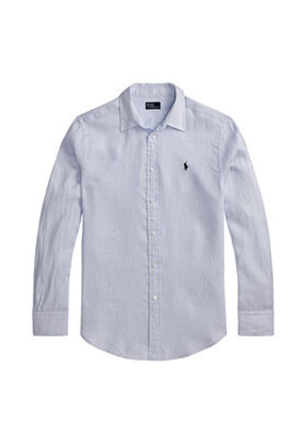 Polo Ralph Lauren Koszula 211970730503 Błękitny Classic Fit. Typ kołnierza: polo. Kolor: niebieski. Materiał: len
