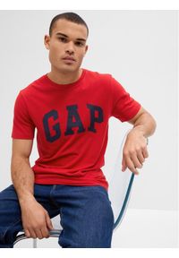 GAP - Gap T-Shirt 550338-56 Czerwony Regular Fit. Kolor: czerwony. Materiał: bawełna