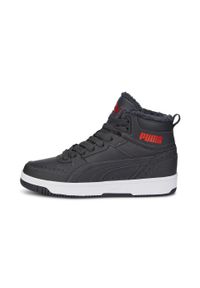 Buty do chodzenia Puma REBOUND JOY FUR JR. Kolor: wielokolorowy, szary. Materiał: guma, materiał, syntetyk. Sport: turystyka piesza