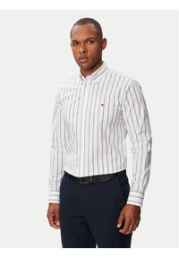 TOMMY HILFIGER - Tommy Hilfiger Koszula Performance MW0MW43430 Niebieski jasny Slim Fit. Kolor: niebieski. Materiał: syntetyk #1