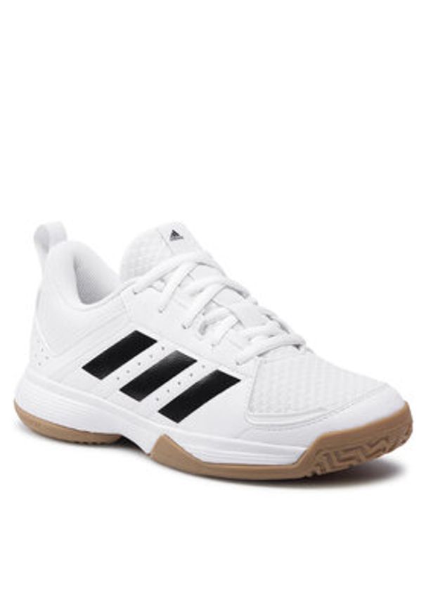 Adidas - adidas Buty halowe Ligra 7 Kids FZ4680 Biały. Kolor: biały. Materiał: materiał