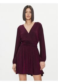 Please Sukienka koktajlowa A1X0BFT000 Fioletowy Regular Fit. Kolor: fioletowy. Materiał: syntetyk. Styl: wizytowy #1