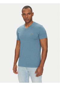 Lacoste T-Shirt TH6710 Zielony Regular Fit. Kolor: zielony. Materiał: bawełna