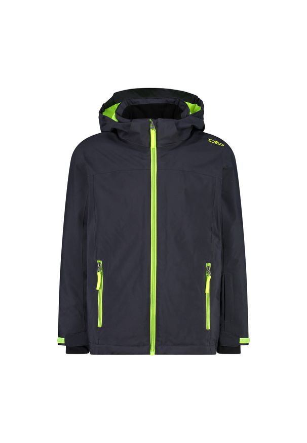 Kurtka dziecięca narciarska CMP 39W1924. Kolor: wielokolorowy, szary, żółty. Sezon: zima. Sport: narciarstwo