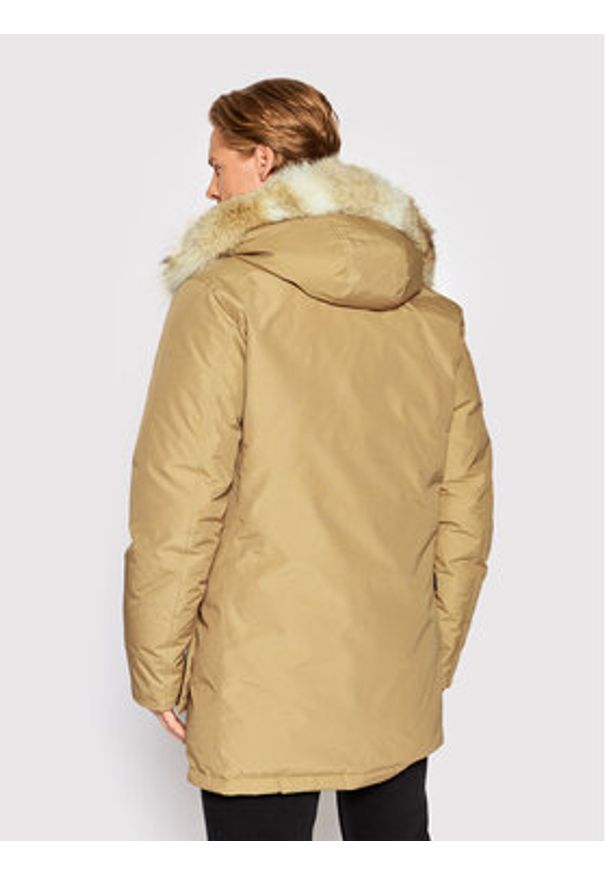 Woolrich Kurtka puchowa Arctic CFWOOU0482MRUT0001 Beżowy Regular Fit. Kolor: beżowy. Materiał: bawełna