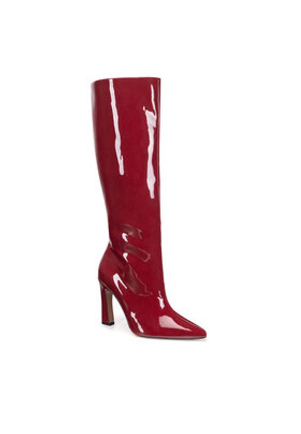 Nine West Kozaki SJ3645-1 Czerwony. Kolor: czerwony. Materiał: materiał