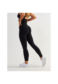 BESHAPED - Legginsy fitness damskie Beshaped Body Boost modelujące. Kolor: czarny. Materiał: nylon. Sport: fitness