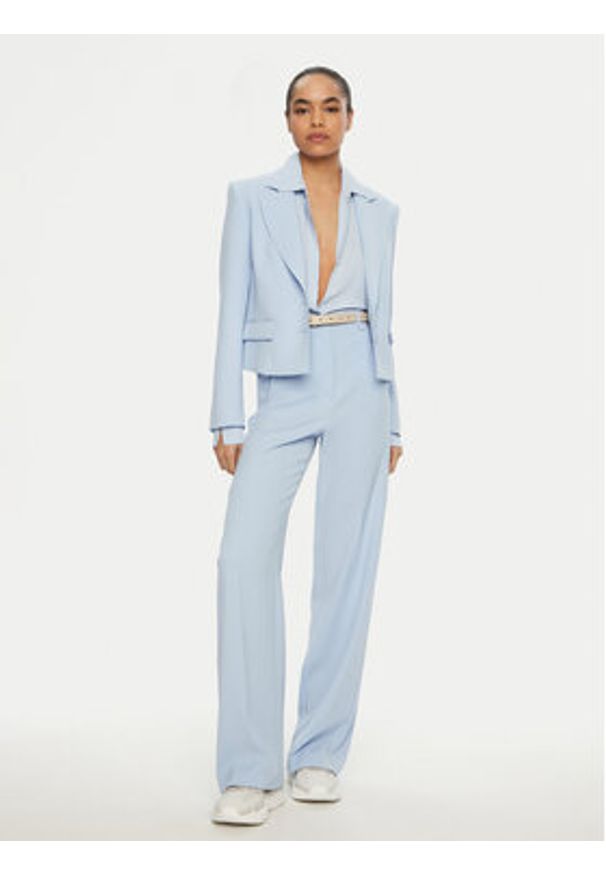 Patrizia Pepe Spodnie materiałowe 8P0685/A545-CA38 Błękitny Regular Fit. Kolor: niebieski. Materiał: syntetyk