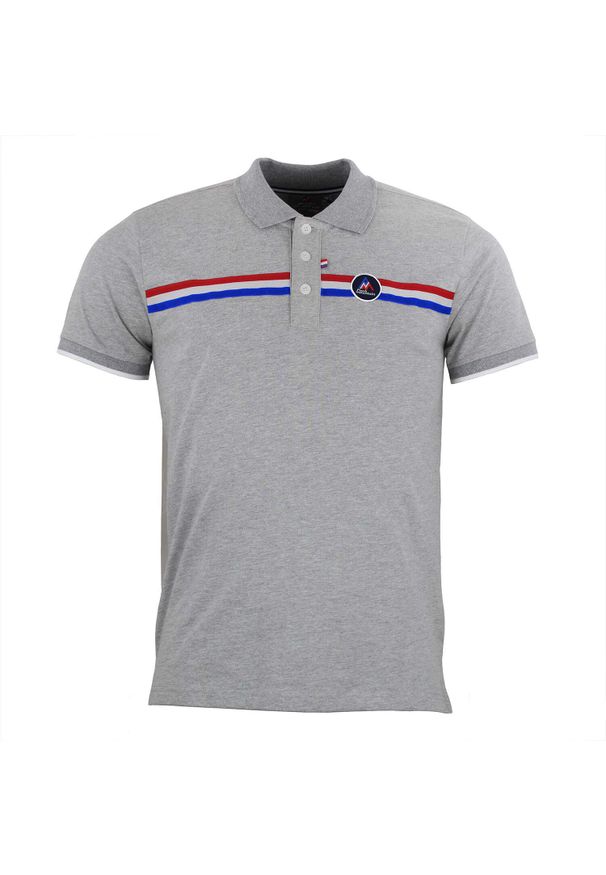 PEAK MOUNTAIN - Polo Peak Mountain Ceroce. Typ kołnierza: polo. Kolor: szary. Długość rękawa: krótki rękaw. Długość: krótkie. Wzór: jednolity. Sezon: lato